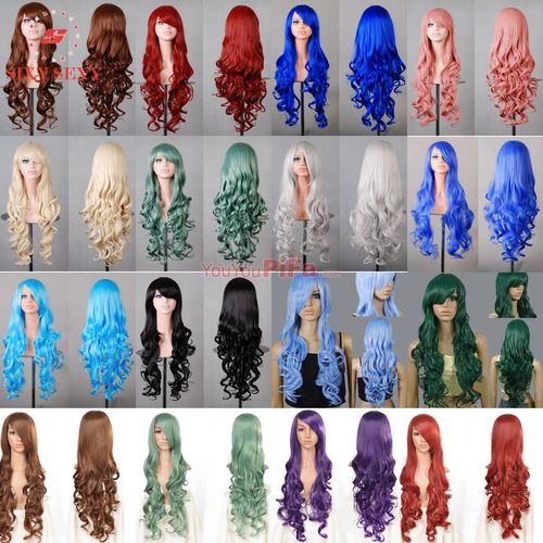 2022 ebay hotsale women cosplay curly wig Curly hair 80cm