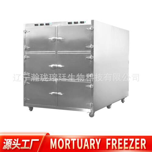 沈阳瀚珑工厂直发6具不锈钢尸体冷藏柜mortuary freezer太平柜
