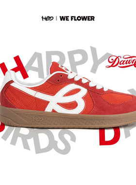 We Flower HBD联名德训鞋国潮男女同款休闲运动鞋百搭复古板鞋