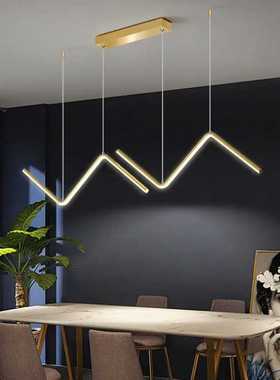 跨境餐厅吊灯 北欧现代简约饭厅创意led吊灯家用极简卧室客厅吊灯