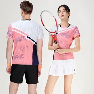 YONEX尤尼克斯羽毛球服短袖运动时尚训练速干透气男女款110132BCR