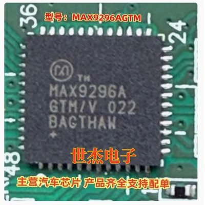 MAX9296AGTM MAX9296AGTM/V+T 封装QFN 丝印MAX9296 串行接口芯片