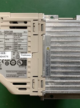 日本安川变频器GA500 CIPR-GA50B4012ABBA 5.5KW/3.7KW 全新原装