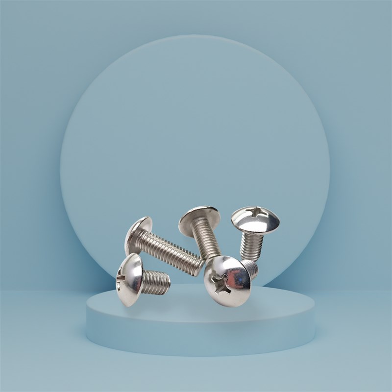 304不锈钢大f扁头机螺钉蘑菇头十字螺丝圆头伞头栓M2M3M4M5M6M8mm