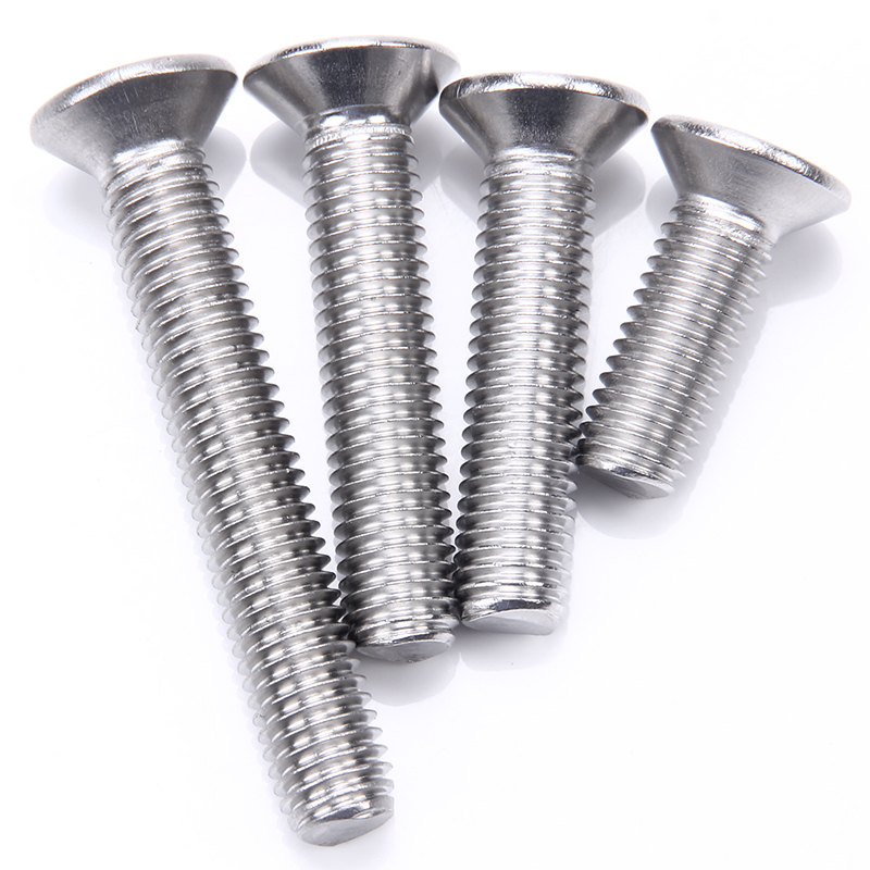 304不锈c钢十字沉头平头螺丝钉螺栓螺丝大全配件M2M3M4M5M6M8M10m