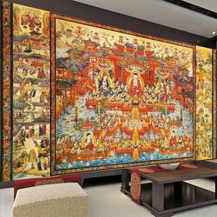 客厅须摩提西方净土阿弥陀佛钻石画d 十字绣西方极乐世界新款