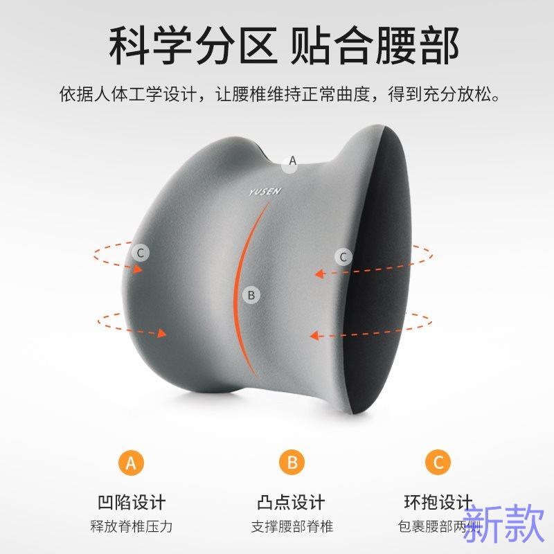 汽车腰靠护腰车载腰靠座椅腰托驾驶垫垫H车用靠枕开车腰部支撑新