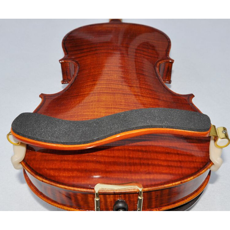 可调式实木虎纹小提琴专用肩托、肩垫送擦琴布