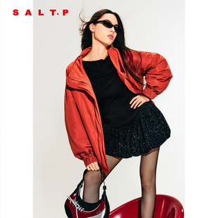 AC35510140 DIY边宽松运动风外套2025冬新款 SALT.P可颜 赛车系列