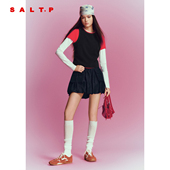 SALT.P可颜真两件撞色叠穿T恤上衣女2026春新款 AC36160170