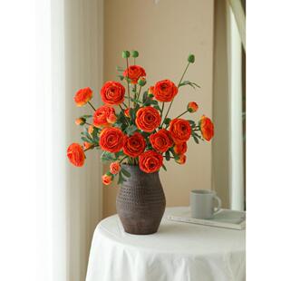 ins风轻豪华人造花处理花束手工露莲花装饰人造花花束客厅桌插花