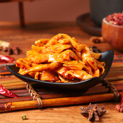 帝煌烤卤旗舰店竹笋丝片笋条锁鲜盒装帝皇辣卤味笋尖零食江西特产