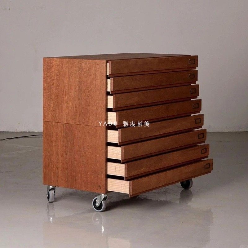 中古ins风办公室带抽屉柜子可移动文件柜多层带轮桌下收纳储厂家,收纳整理,收纳柜,淘宝优惠券,粉丝福利购,淘宝优惠卷