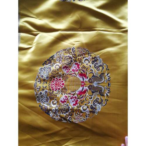 高精密提花红木家具桌旗中式抱枕坐垫刺绣沙发织锦缎布料布料