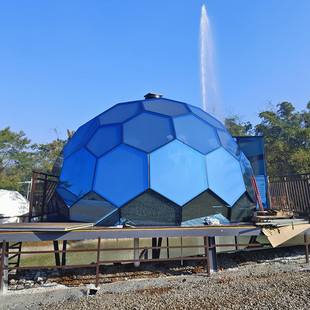 户外度假屋空房铝合金框架钢化玻璃星太空舱 隔热防嗮民宿阳光房