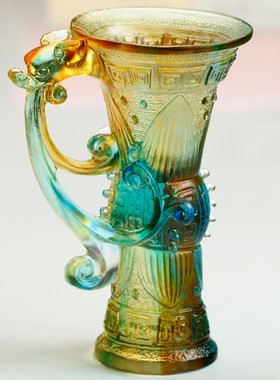 适用送儿子的生日礼物15岁男孩琉璃龙摆件吉祥物招财房间电脑桌装