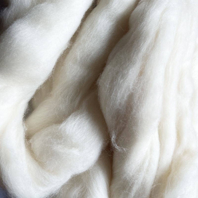 毛纺原料羊毛支批发80/90羊绒澳毛条 羊毛精短毛