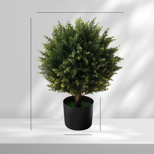 仿真柏树盆景桌面装饰绿植造景摆件家居仿真树仿真盆景