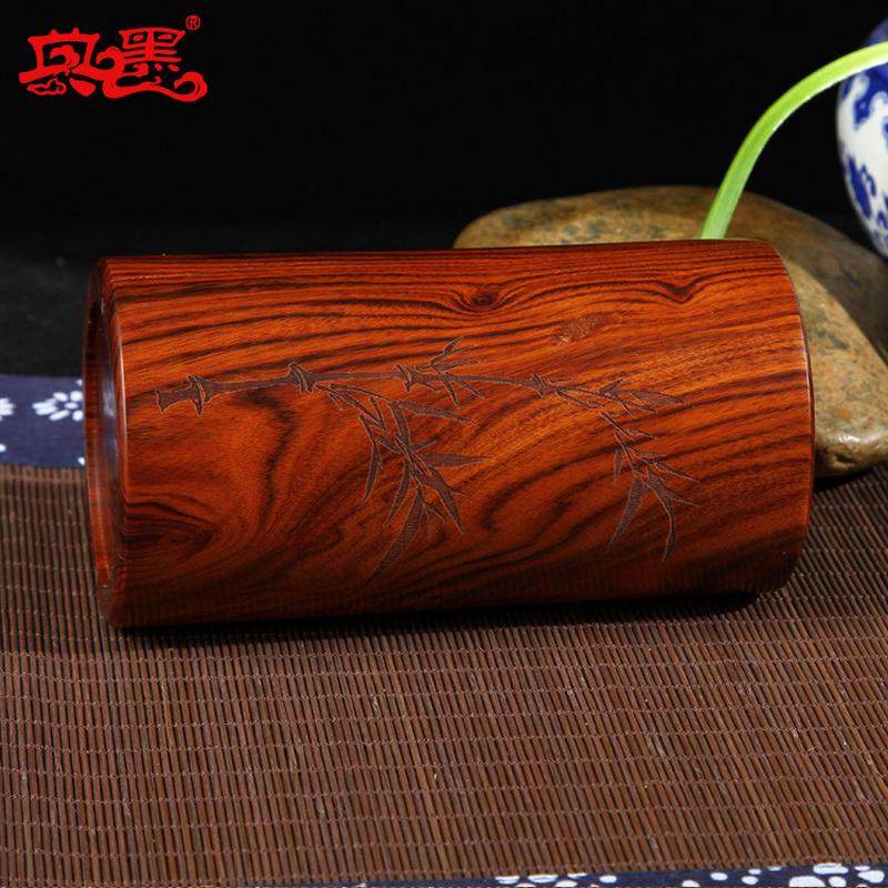 文房四宝圆形檀木笔筒包邮办公桌高校纪念伴手礼桌面摆件商务礼品,文具电教/文化用品/商务用品,笔筒,淘宝优惠券,粉丝福利购,淘宝优惠卷