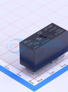 功率继电器 HF115F/012-2ZS4 DIP,12.7x29mm 8 12V 电子元器件