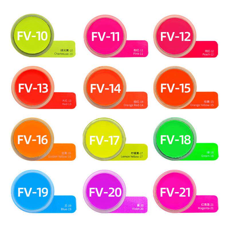 高艳度荧光颜料荧光粉耐色迁移荧光粉注塑级荧光粉