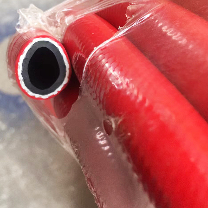 三胶二线管高压耐磨风炮管红色pvc软管不易高压可受磨损四季柔软