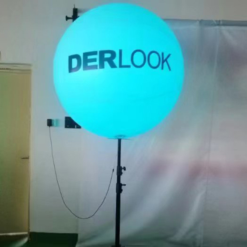 支架发光圆气球灯led灯发光球互动派对户外沙滩球遥控led灯