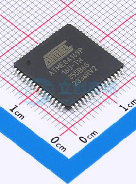 单片机(MCU/MPU/SOC) ATMEGA169P-16AU TQFP-64(14x14) 原装正品