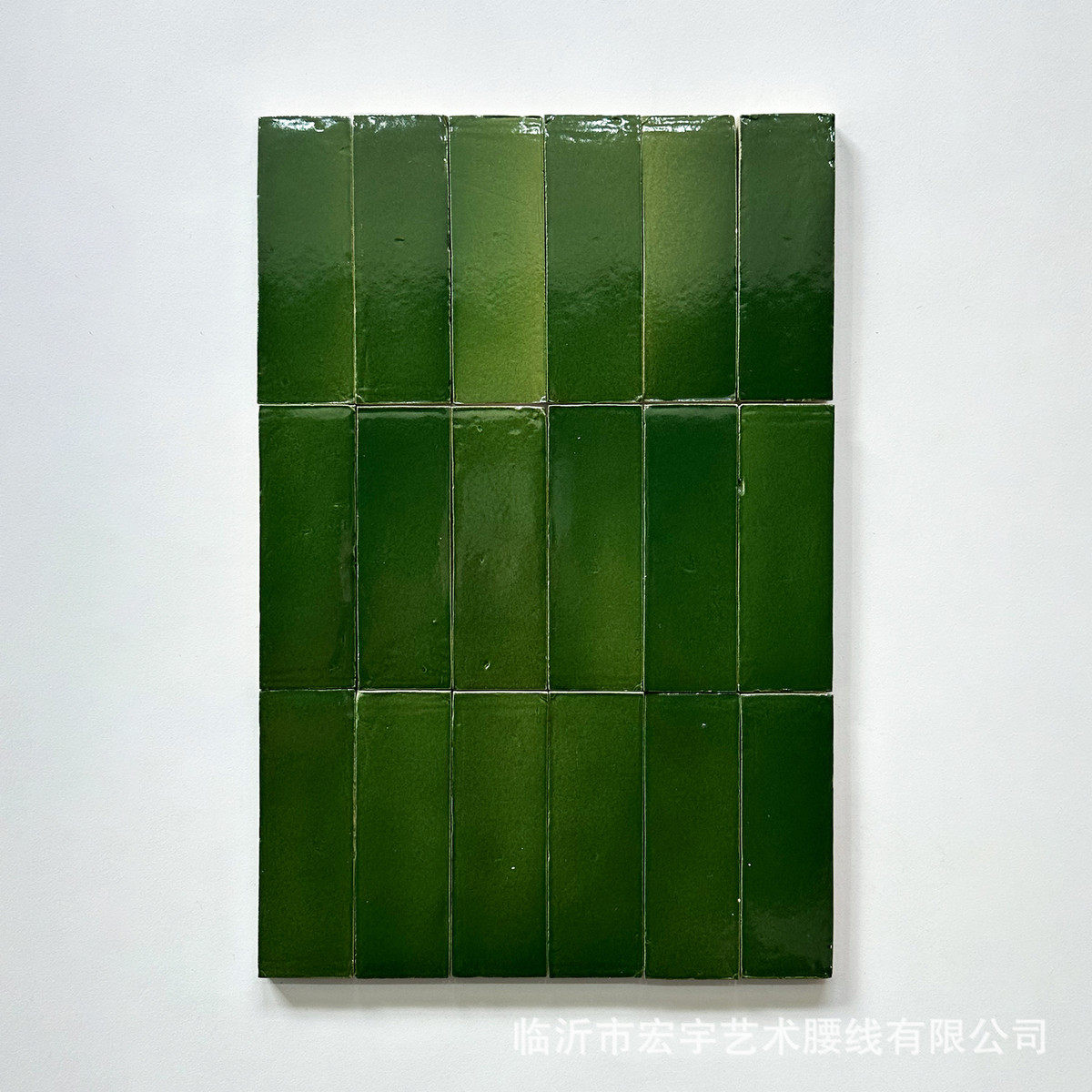 zellige纯手工泥胚摩洛哥手工砖黄绿复古陶土砖卫生间墙砖背景墙