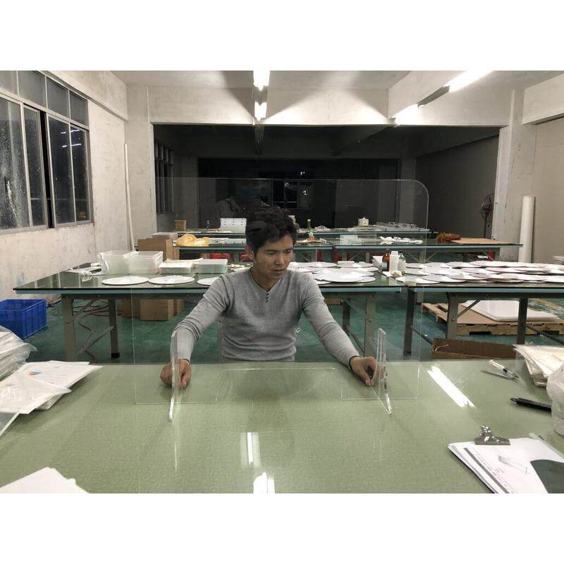 指甲美容院亚克力桌面有机玻璃板塑料保护防柜台飞沫板