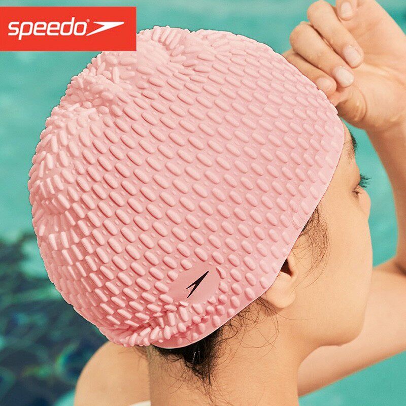 速比涛硅胶泳帽男女成人防水不勒头长发泡泡帽专业大游泳帽