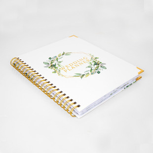 a4婚礼笔记本计划本英文本创意婚礼策划本线圈笔记本定制
