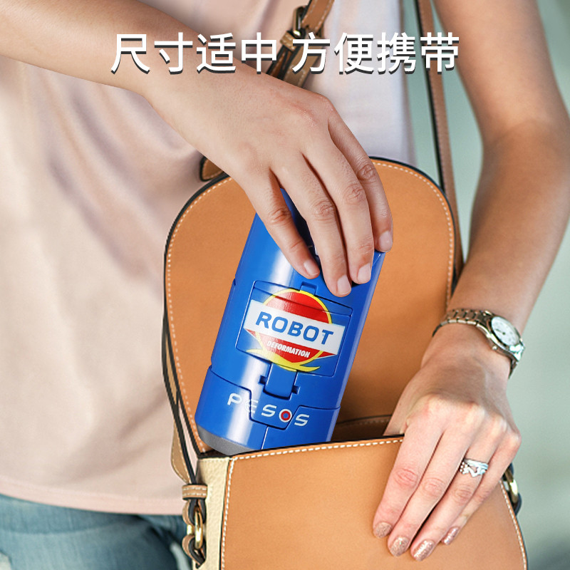 网红易拉罐变形玩具汽水可乐饮料机器人3岁男孩金刚模型创意礼物