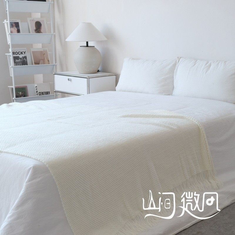 床尾毯床尾巾沙发针织毯搭床搭巾盖毯民宿酒店客栈ins风毯子新品,床上用品,休闲毯/毛毯/绒毯,淘宝优惠券,粉丝福利购,淘宝优惠卷