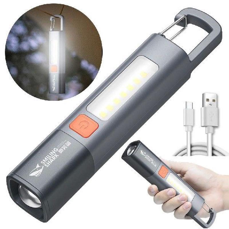 LED Camping Flashlight Telescopic Zoomable Flashlight Type
