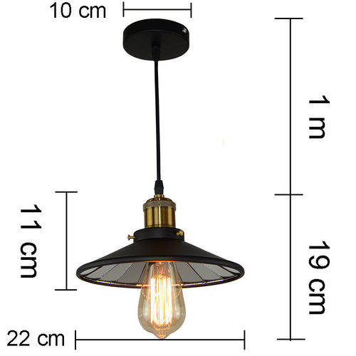 复古工业风吊灯餐厅美式吊灯咖啡厅酒吧创意个性怀旧loft锅盖吊灯