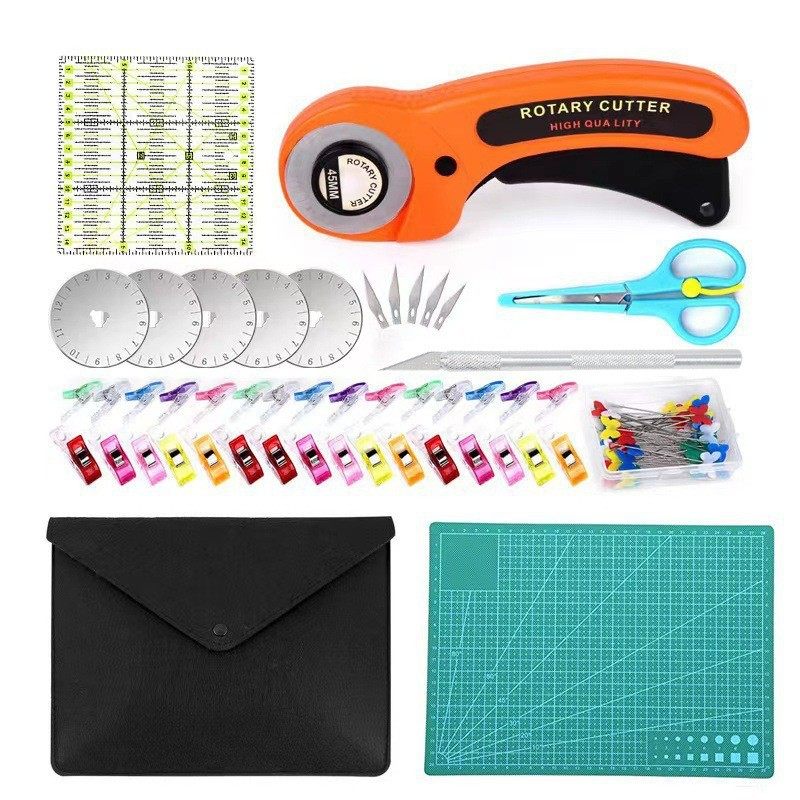 裁布滚轮布刀圆形刀割切割刀切割垫板拼布尺组合45mm滚轮刀套装,户外/登山/野营/旅行用品,多功能组合工具,淘宝优惠券,粉丝福利购,淘宝优惠卷