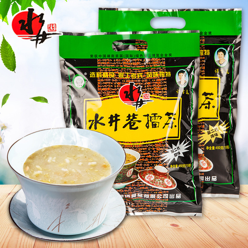 速发安化水井巷擂茶湖南特产包邮芝麻茶代餐粗粮早餐冲饮食品5袋