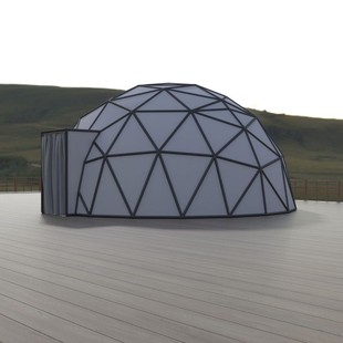 户外透明球形玻璃屋顶星篷房球形空房星空帐篷酒店民宿圆顶篷房