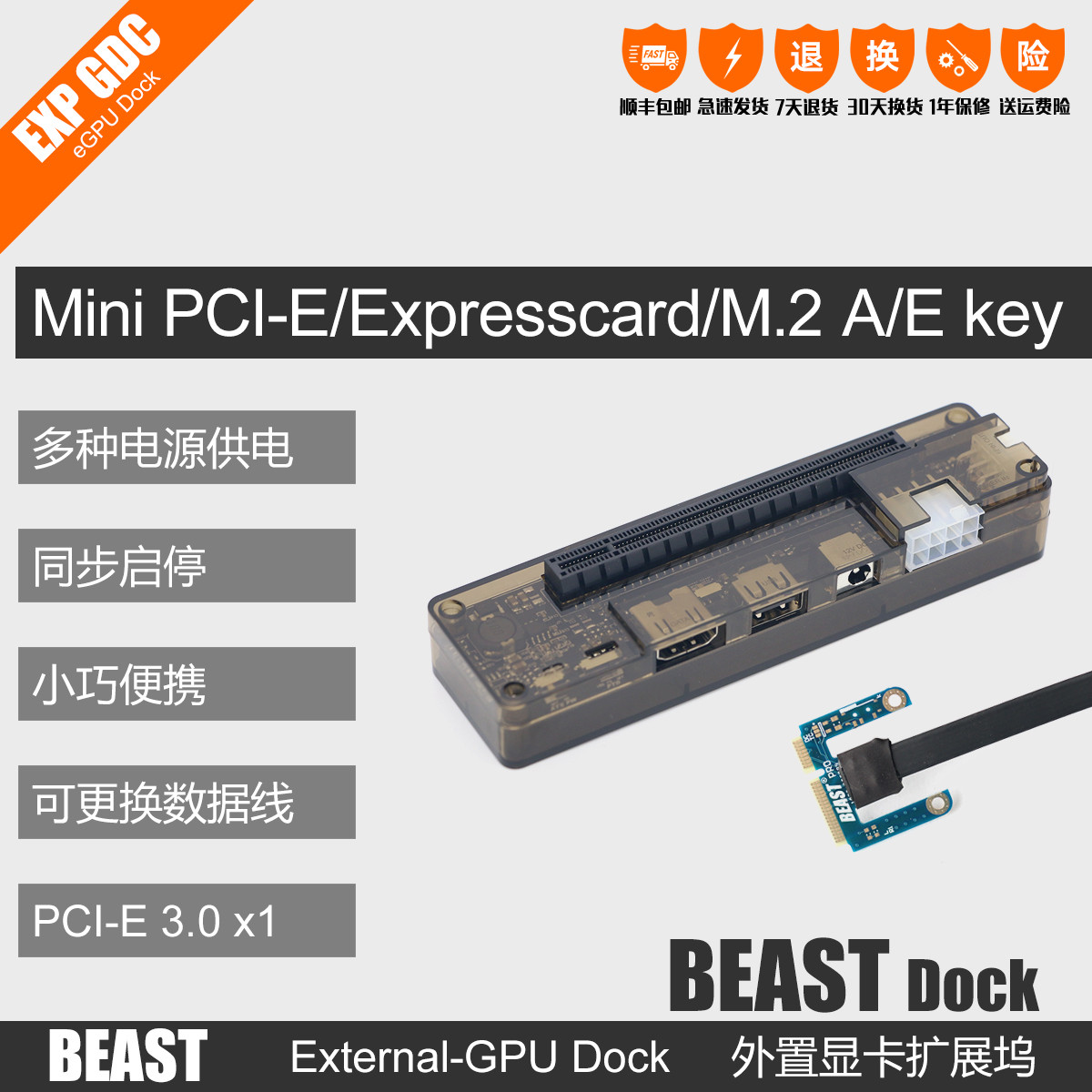EXP GDC笔记本外置外接PCI-E独立显卡BEAST系列