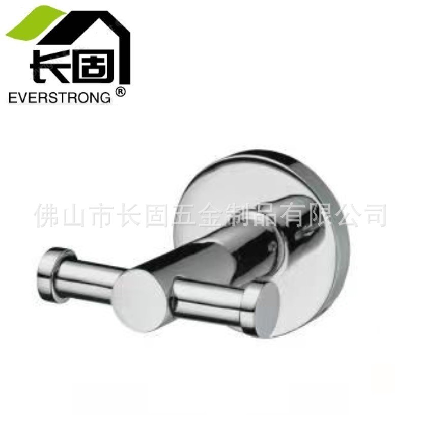 st-v0706a浴室挂件双衣钩304不锈钢挂衣钩衣帽钩拉丝黑色批发