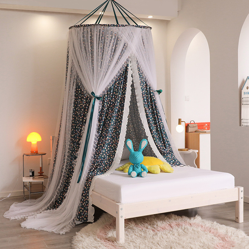 2024新款蚊帐吊顶蚊帐双层床幔床帘布帘遮光防尘免安装
