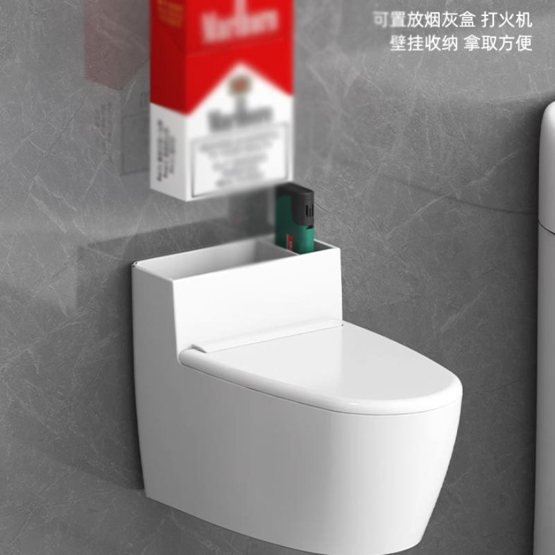 创意壁挂式马桶烟灰缸家用个性潮流厕所卫生间客厅带盖烟缸防飞灰