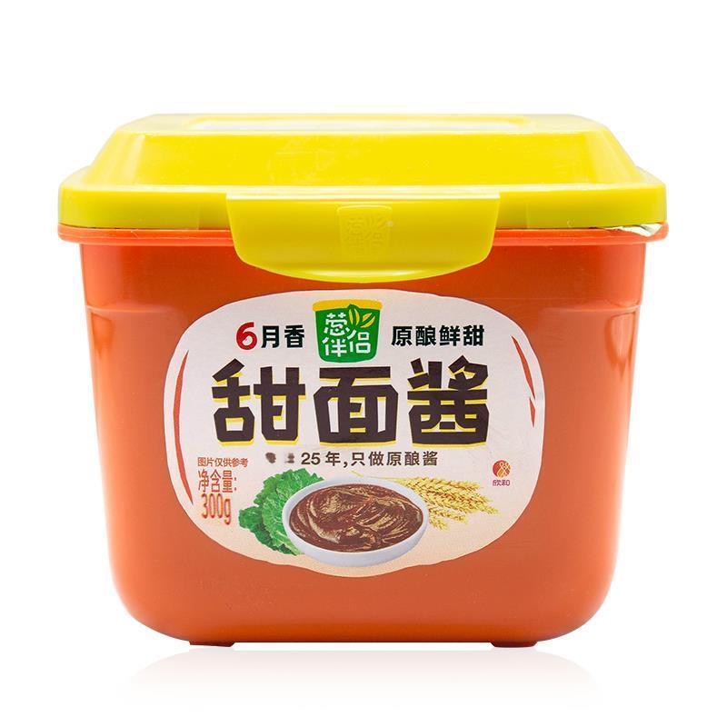 六月香甜面酱300g葱伴侣 甜面酱 原酿鲜甜东北大豆 炸酱面酱