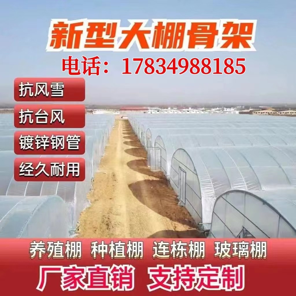 大棚骨架养殖种植大棚养鸡鸭牛猪大棚拱架支架圆管