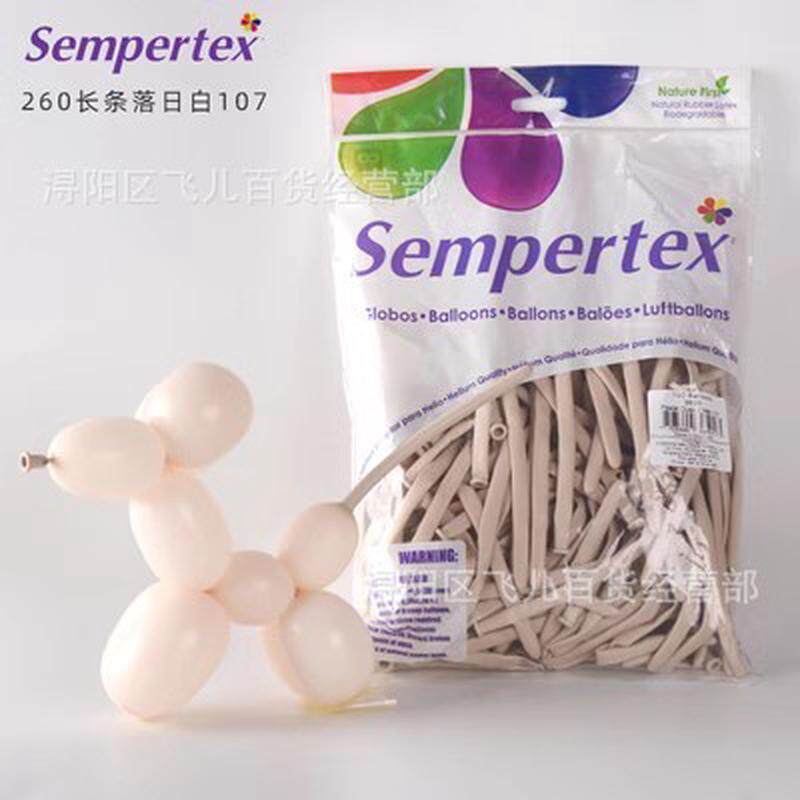 哥伦比亚sempertex气球260标准进口 长条乳胶魔术气球批发哥球