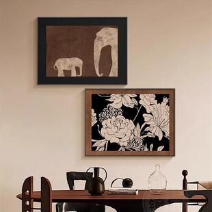 中古风电表箱装饰画法式复古配弱电箱遮挡挂画免打孔电闸壁画