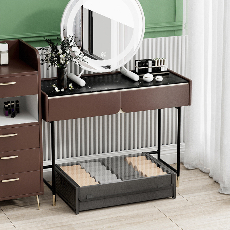 热销床底衣物架牛津布带轮移动置物架床下收纳整理鞋子收纳筐