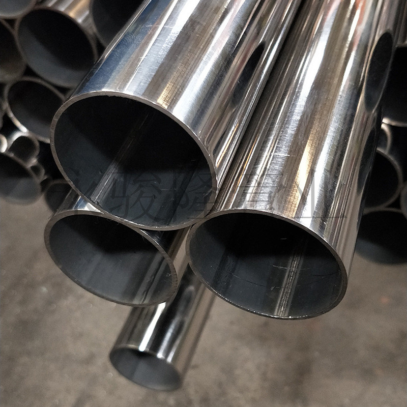 304不锈钢焊管厂家 不锈钢管材尺寸52砂圆亮光拉丝面不锈钢管