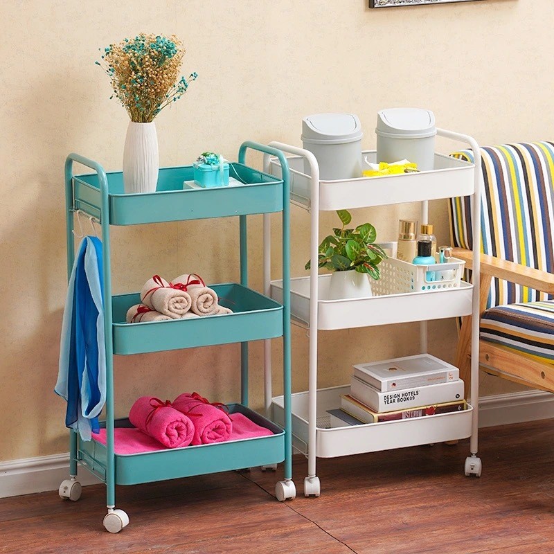 小推车置物架落地厨房客厅移动浴室卫生间多层床头卧室零食收纳架